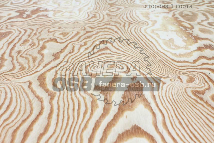 Фанера хвойная сорт 1 поверхность